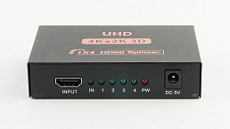 Разветвитель (splitter) HDMI - AVE HDSP1x4 (1 вход х 4 выхода, 4К 30Гц)