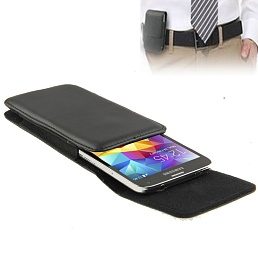 Чехол на пояс кожаный вертикальный для iPhone 6 (черный)
