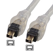 Кабель IEEE 1394 Fire Wire, 4/4pin, Gold Plated, 1.8m