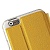 Чехол кожаный текстурированный для iPhone 6 Plus (желтый)