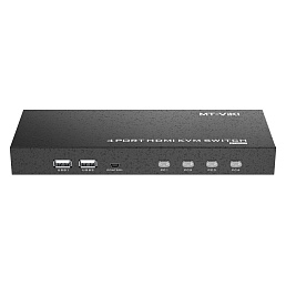 Переключатель AVE HDSW KVM 4 (4PC, HDMI 4K 60Hz, USB 2.0, hot keys, remote control)