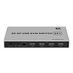 Переключатель KVM Switch AVE DPA-28 (DP 8K 60Hz, USB 2.0)