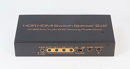 Разветвитель (splitter) HDMI - AVE HDSP2x2 Extra (2 входа х 2 выхода, 4К 60Гц, HDR 4:4:4, 18Gbps, Dolby Vision, Downscaler)