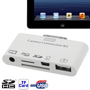 Адаптер Camera connection kit 5 в 1. USB, 3RCA, Micro USB, SD, TF card