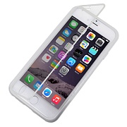 Бампер полиуретановый c сенсорной защитой экрана для iPhone 6 (белый)