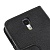 Чехол-бумажник кожаный для Samsung Galaxy S IV mini / i9190 - черный