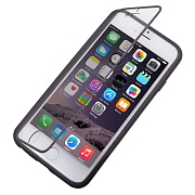 Бампер полиуретановый c сенсорной защитой экрана для iPhone 6 (серый)